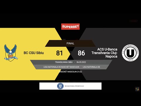 LNBM 2021-2022: BC CSU Sibiu - U-BT Cluj-Napoca (PLAY-OFF 1, GAME 2)