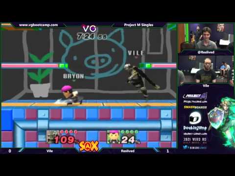 S@X 9/9/14 - Vile (Ganondorf) vs Reslived (Ness) - Project M Tournament - Smash PM