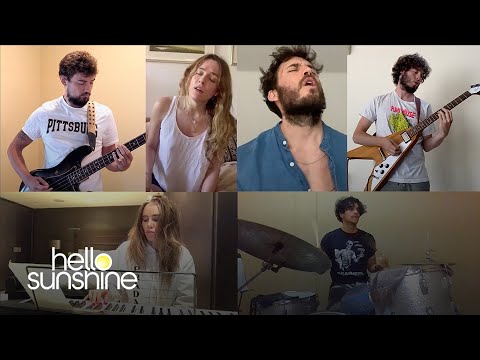 BTS of Daisy Jones & the Six performing Aurora