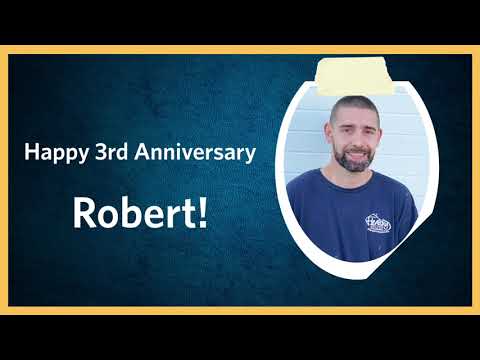 Congratulations Robert - 3 Years!