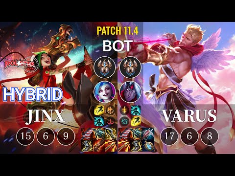 KT HyBriD Jinx vs Varus Bot - KR Patch 11.4