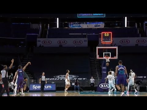 Malik Monk buzzer beater shot vs Bucks