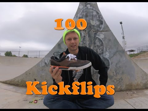 100 Kickflips (switch) in the DC Cole Lite 3 Shoes
