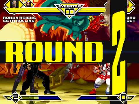 Roman Reigns and Seth Rollins vs nakoruru and Bridget MUGEN BATTLE