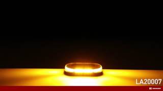 LED maják 90 W, oranžová, na naskrutkovanie, 250 x 173 x 36 mm, 30 LED
