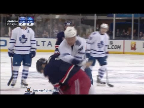 Colton Orr vs Michael Rupp Jan 26, 2013
