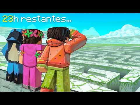 On a 24h pour Sortir de ce Labyrinthe INFINI sur Minecraft..