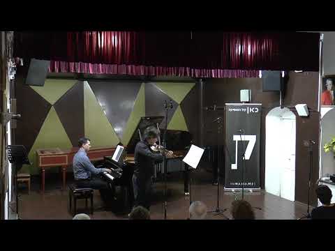 Eden-Tamir Music Center, 1.6.2018- The Israel Festival, Piano and Violin pieces by J.S. Bach