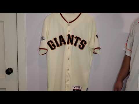 Majestic Authentic Madison Bumgarner 2014 World Series Jersey! San Francisco Giants Legend!