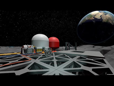 Stationeers Moon Base Ep. 17 - Creating a ROCKET launch facility!