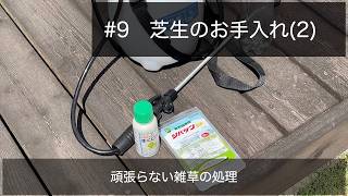 【庭DIY】#9 芝生のお手入れ2（頑張らない雑草の処理）