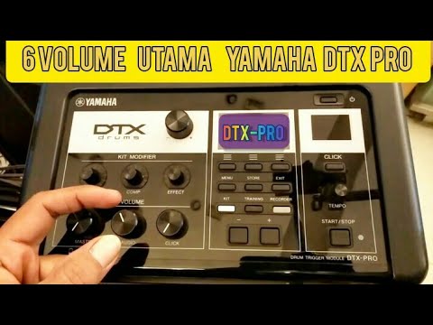 Adanya Di Yamaha Dtx Pro Control Volume sebanyak ini | Cara Set Volume drum elektrik