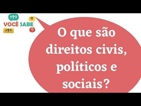 O que são direitos civis, políticos e sociais?