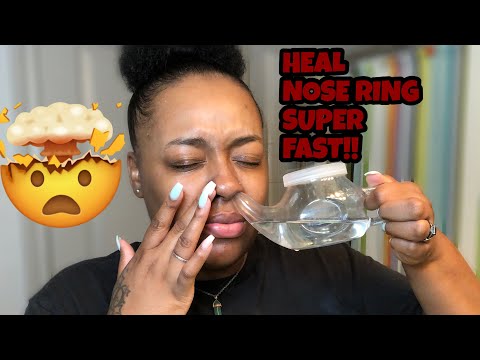 HOW TO: Clean Nose Piercing - Heal FAST!! - YouTube