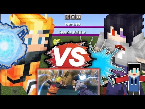 Naruto vs saske (M.R 2.0 Gamers Mod)@MR.MEMER10 @FunnzeeGamers #minecraft #naruto #saske #time