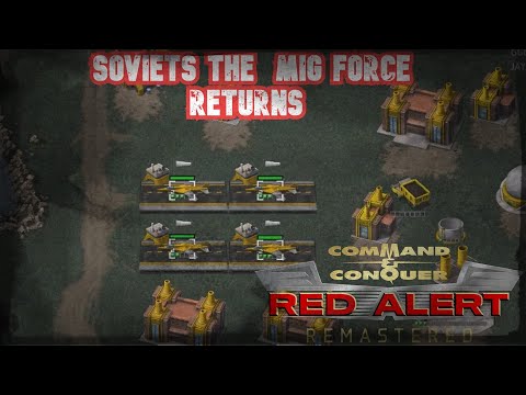 Soviets The  Mig Force Returns Command and Conquer Remastered Collection Red Alert 8 Player FFA