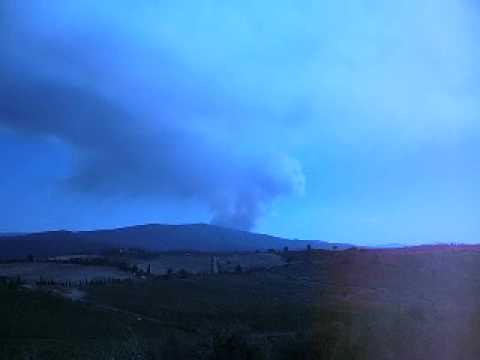 Incendio in Valdelsa