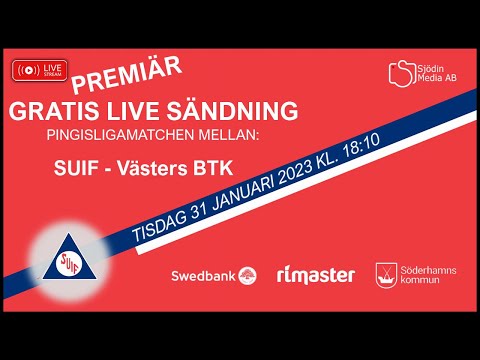 Match i Pingisligan mellan SUIF och Västers BTK