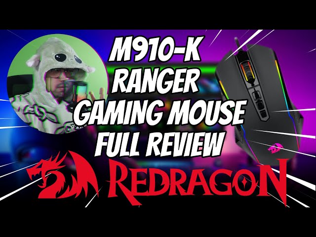 Vídeo relacionado con Redragon Ratón inalámbrico para videojuegos, 2,4 G/USB-C/Bluetooth, ergonómico, 8000 DPI, luz trasera RGB, totalmente programable, recargable, ratón inalámbrico para ordenador portátil, PC Mac, M814