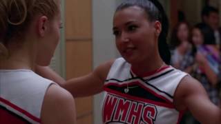Glee - Quinn And Santana Fight (2x01)