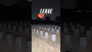 Ghost Hunt at Haunted Military Cemetery - Guided by the Ghost to His Final Resting Place!