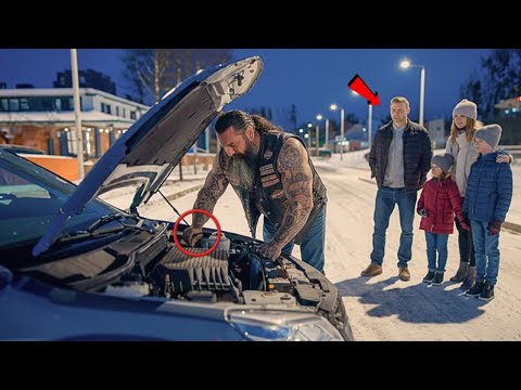Hell's Angel Skips Thanksgiving Dinner to Help Stranded Family, Stunned When He Learns Who They Are