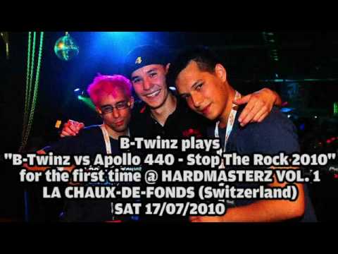 B-Twinz plays "B-Twinz vs. Apollo 440 - Stop The Rock 2010" for the first time