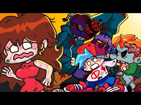 Friday Night Funkin vs Zombie Apocalypse Season - Cartoon Animation