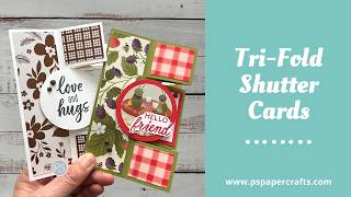 How To Make Tri-Fold Shutter Cards