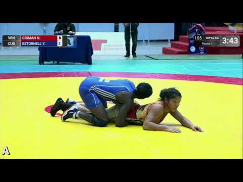 Round 1 WW - 62 kg: N. GRIMAN (VEN) v. Y. ESTORNELL (CUB)
