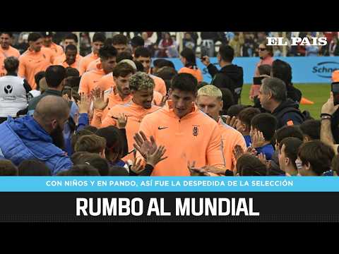 La CELESTE rumbo al MUNDIAL: la selección uruguaya se despidió en un encuentro con niños