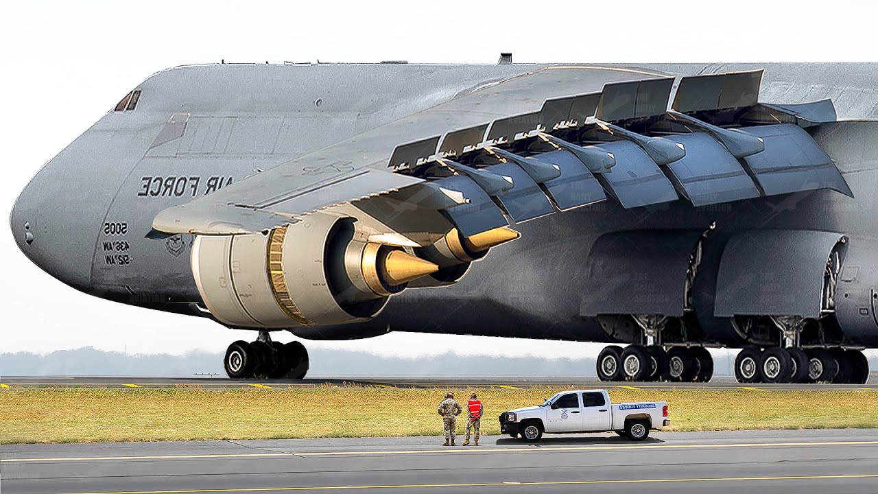 US Largest Military Plane in Action During Intense Flight Operations