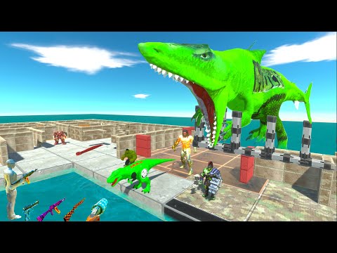 FPS AVATAR vs HULK KING SHARK FAILED to SAVE his GIRL DEADLY MAZE MISSION - ARBS