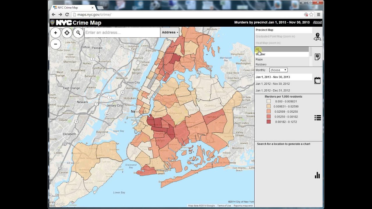 NYC Interactive Crime Map