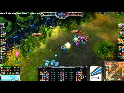 Gambit Gaming VS MeetYourMakers game 1 - ESL Major Series GrandFinals