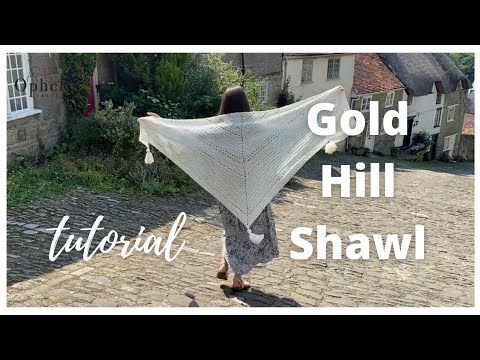 CROCHET TRIANGLE SHAWL TUTORIAL // Gold Hill Shawl // Ophelia Talks Crochet