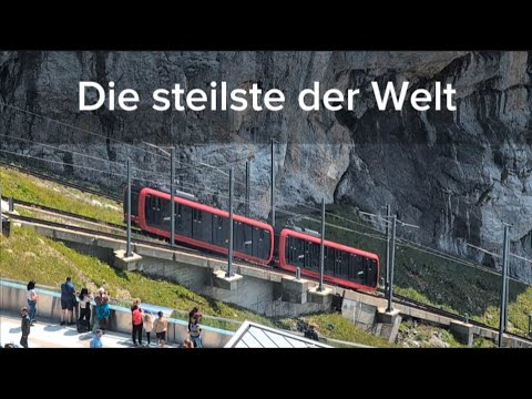Mit 48% Steigung auf den Pilatus. Die steilste Zahnradbahn der Welt