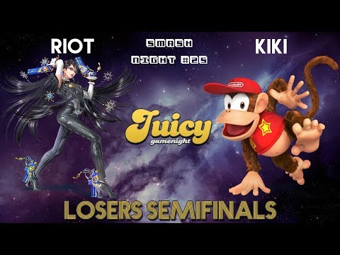 JuicySmashNight #25 - Losers Semifinals - Riot v. Kiki