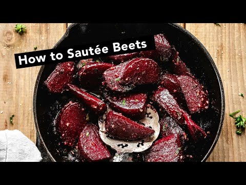 How to Sautée Beets | Very Easy Sautéed Beets Recipe with Natural Orange Glaze