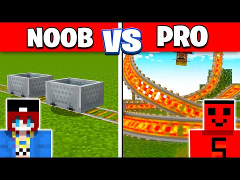 NOOB vs PRO HIZ TRENİ YAPI KAPIŞMASI !! - Minecraft