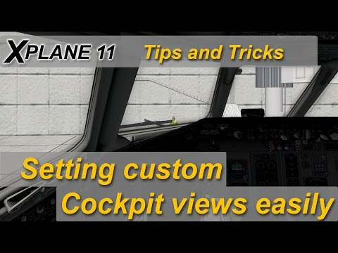 X-plane 11 Tips and Tricks: setting up Quick Cockpit views without any plugins needed.