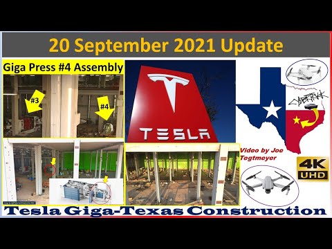 Tesla Gigafactory Texas 20 September 2021 Cyber Truck & Model Y Factory Construction Update(07:35AM)