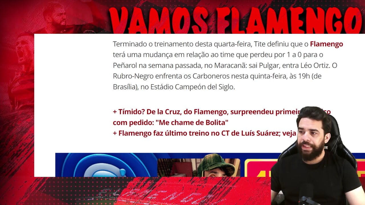 INFORMAÇÃO DIRETO DE MONTIVIDÉU! GABIGOL TITULAR CONTRA O PEÑAROL? NOTICIAS DO FLAMENGO HOJE