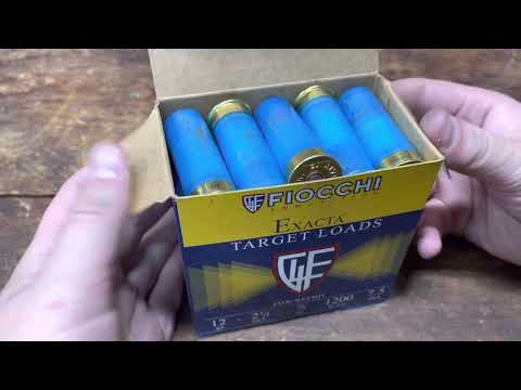 Unboxing FIOCCHI Exacta Target Loads Low Recoil 12ga 2.75” 7/8oz 7.5shot