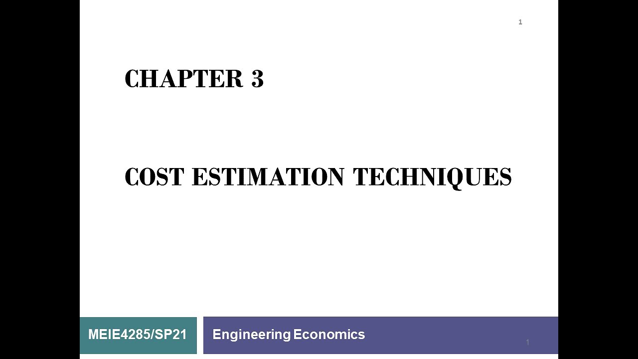 010 - Engineering Economy Chapter 3 Part 1