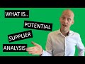How to assess new suppliers? - Potential Supplier Analysis