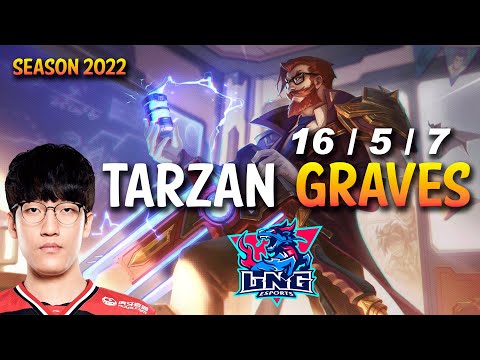 LNG Tarzan GRAVES vs KINDRED Jungle - KR Ranked