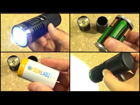 Lumintop SD4A Light (4xAA or 1xD Cell), 920/1000 Lumens Video