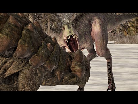 DOMINION ANKYLOSAURUS VS SCORPIOS REX - Jurassic World Evolution 2