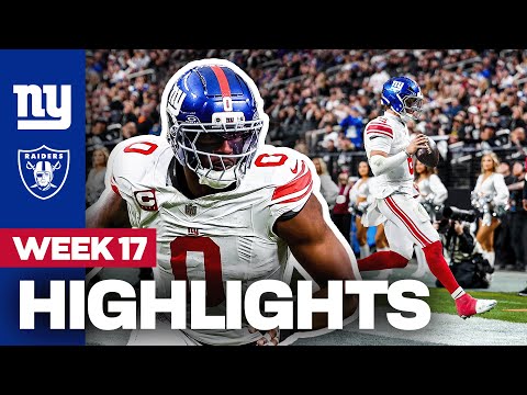 Highlights: Giants vs. Raiders | Week 17 | New York Giants